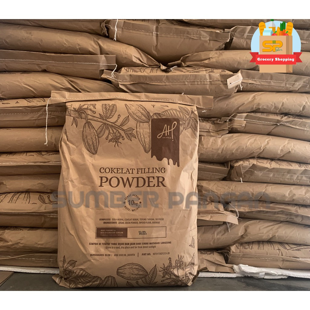 

Cokelat Filling powder AH 10 Kg / Coklat bubuk / Isian Roti coklat 10 Kg