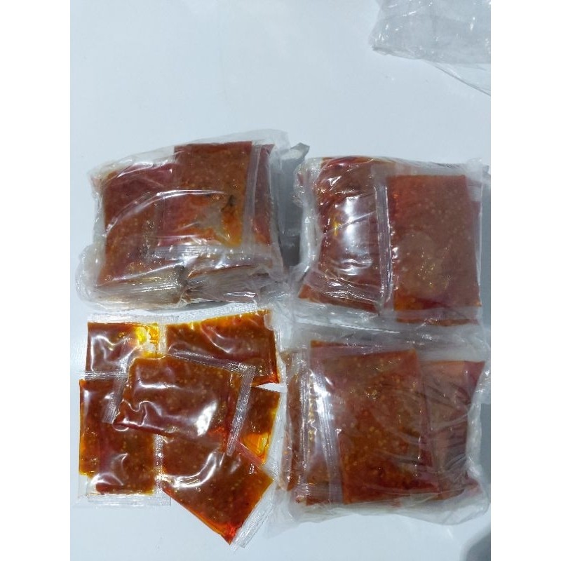 

Sambal Geprek praktis 30 gr 1 pack 30 pcs
