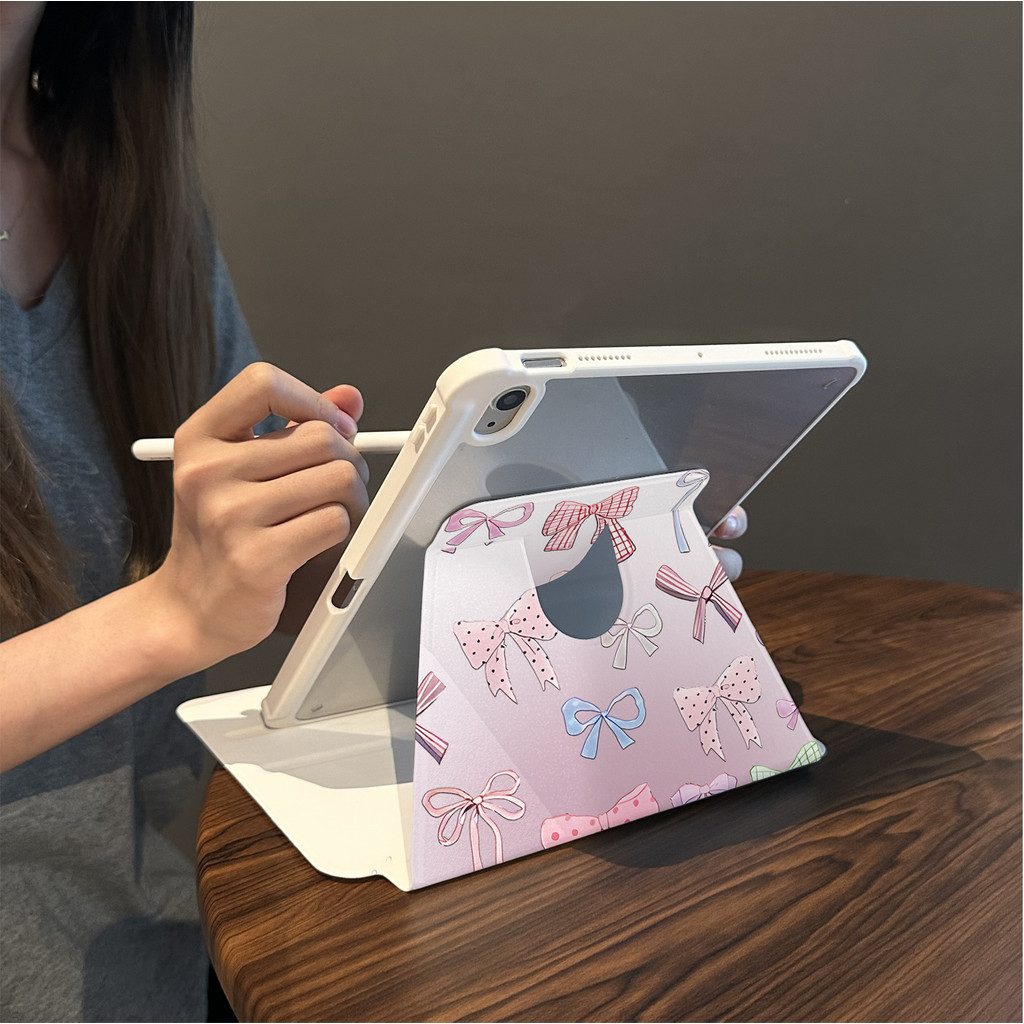 Cocok untuk ipad gen 10 tablet case pelindung lucu ipad air 5 rotasi ipad pro 11 inci 360° 10.9 inci