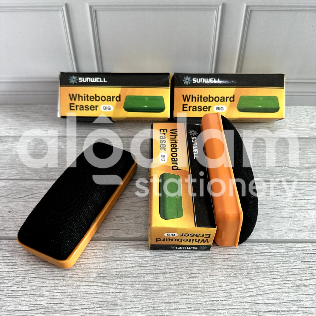 

SATUAN ( 1 PCS ) Penghapus Papan Whiteboard Besar Sunwell / Eselon Penghapus Papan Tulis Putih Besar Lengkap
