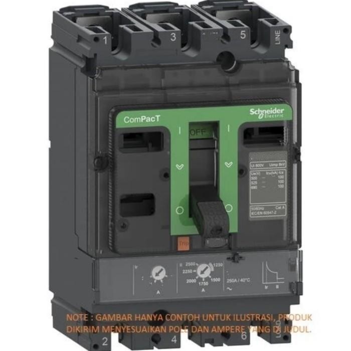 NEW MCCB Schneider NSX100N 3P 50A TMD 50KA C10N3TM050