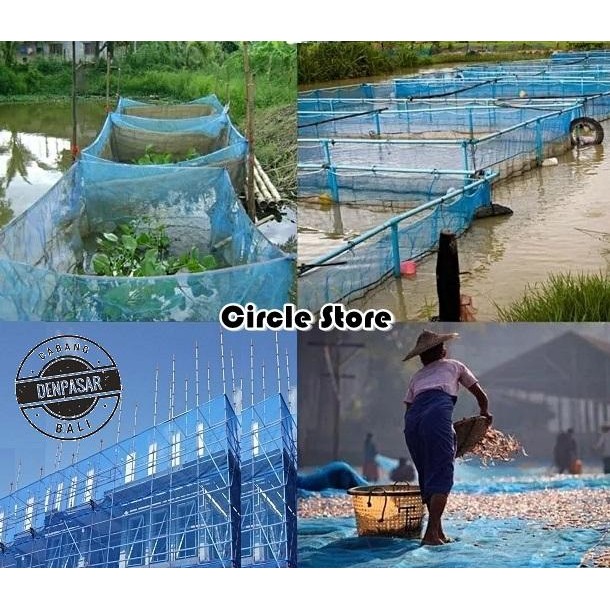 Promo Jaring Polynet Biru Tebal Meteran / Jaring Jala Gedung Pagar Tanaman - Kasa Hijau terlaris