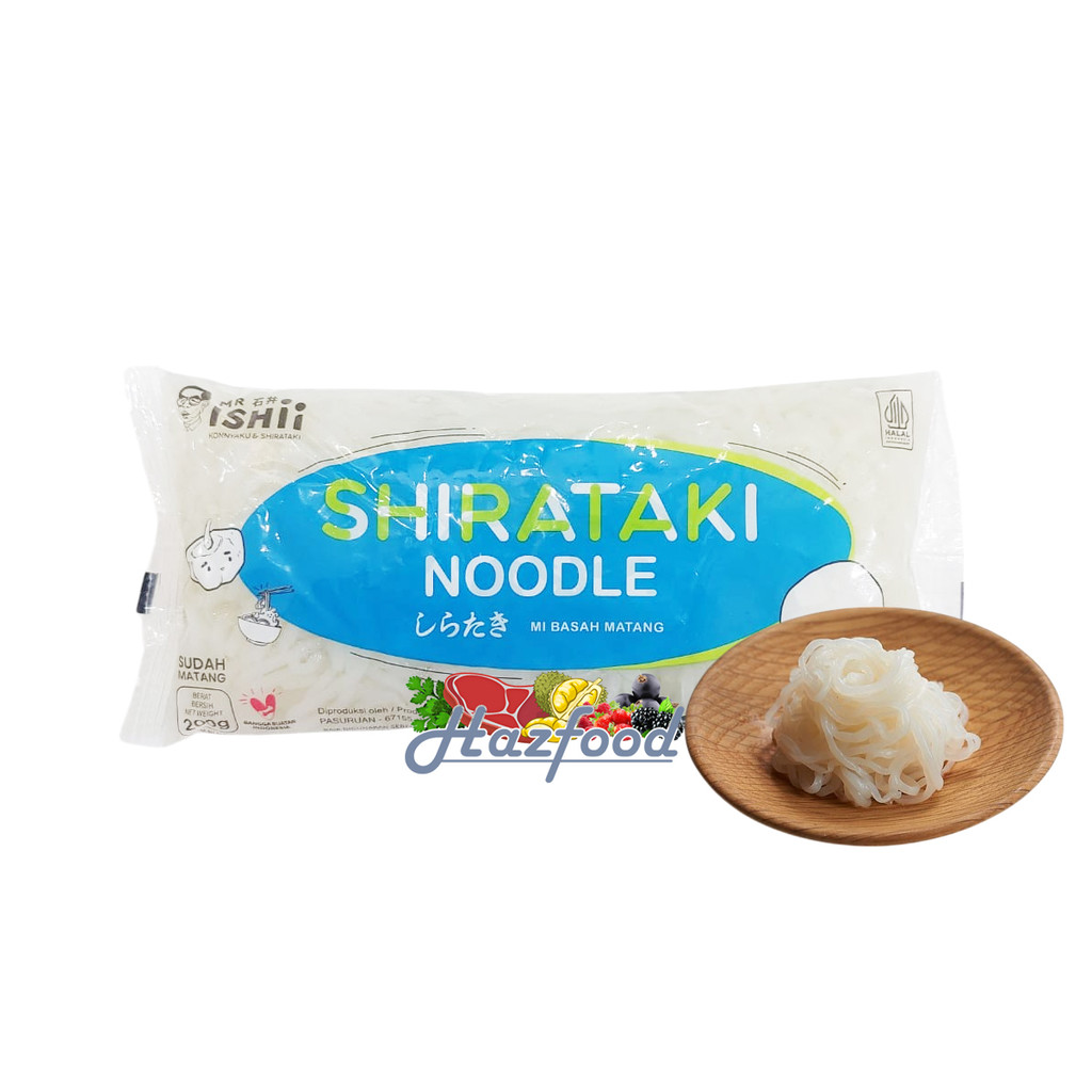 

Shirataki mie basah / green wet shirataki noodle/ishii shirataki 200gr