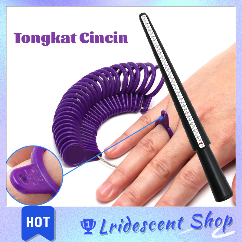 

Stik Ukur + Pengukur Jari Set Alat Pengukur Jari Cincin Ring Sizer Jewelry Stik