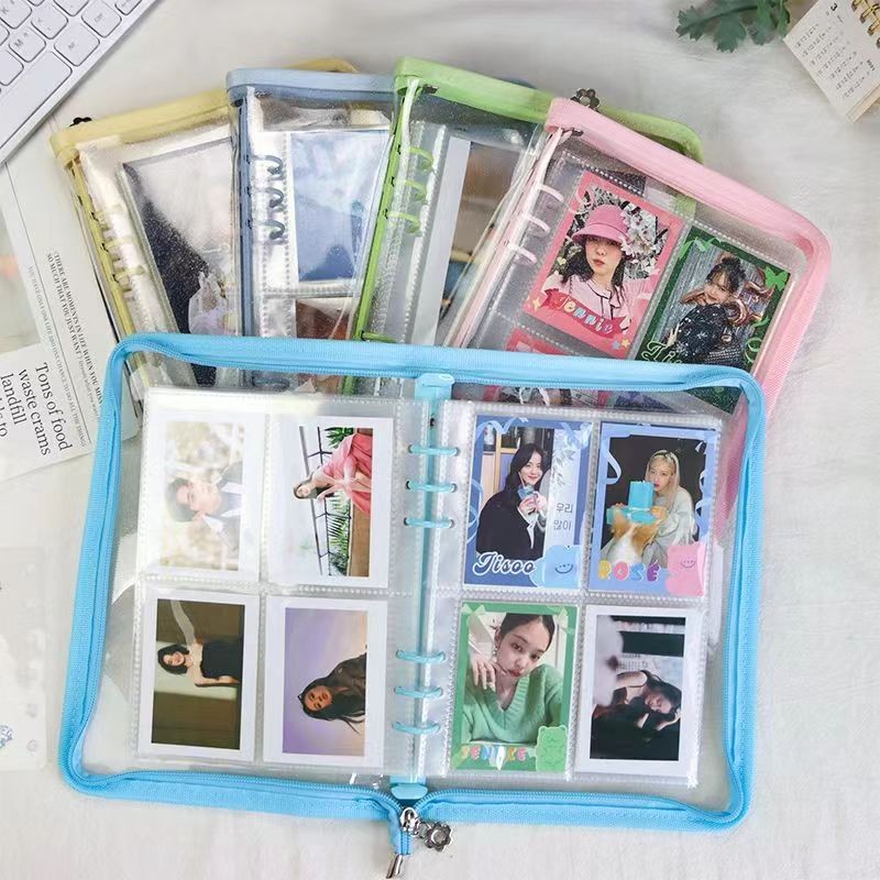 

Zipper Photocard Binder 6 Ring A5 / Binder Album Photocard Polaroid [READY / BISA COD]