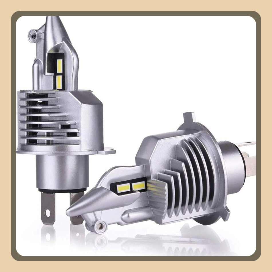 ORIGINAL Lampu Depan Mobil LED Headlamp H4 CSP Cool White 80W 12V 2 PCS - Fighter Lampu Depan Mobil 