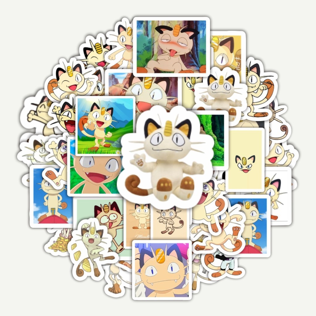 

Sticker Pack Stiker Kartun Pokemon Meowth | Sticker TUMBLR | Stiker LAPTOP KOPER HELM