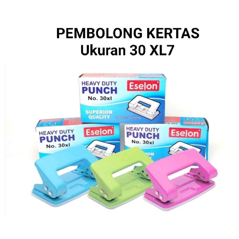 

Punch / Pembolong / Pelubang / Plong Kertas 2 lubang Eselon 30XL