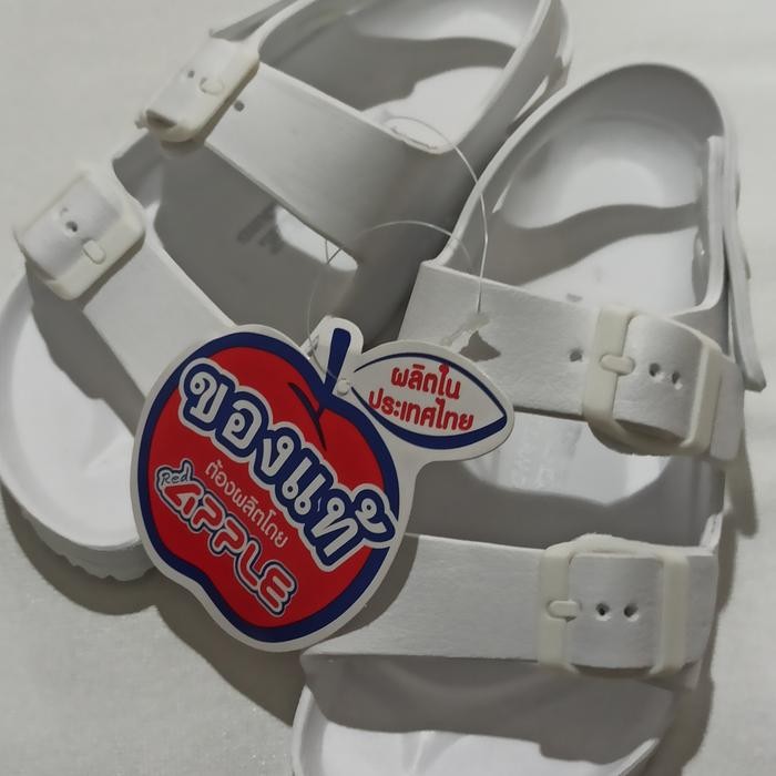 Terlaris  -Sandal Sepatu Red Apple Anak BG 2569 Double Backstrap Original#sz30-35 - Blue Navy, 35