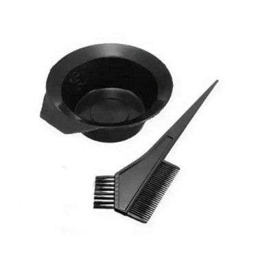 Sisir Semir + Mangkok Cat Rambut 1 Set | Mangkuk Kuas Hair Coloring Tool Kit Salon Profesional DIY P