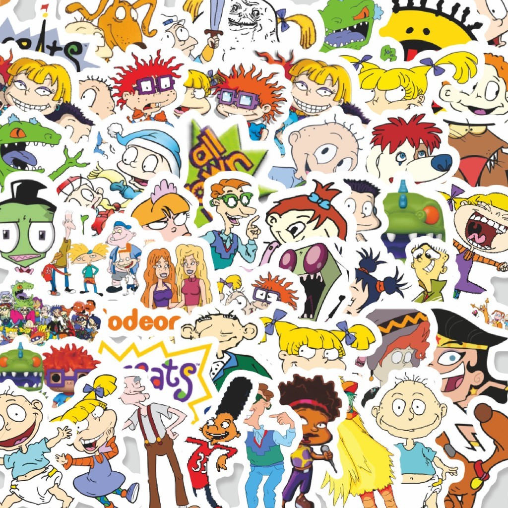 

Stiker Cutting Pack Sticker Kartun Rugrats Sticker Isi 100Pcs Series Aesthetic Lucu Keren Untuk Koper Bahan Vynil