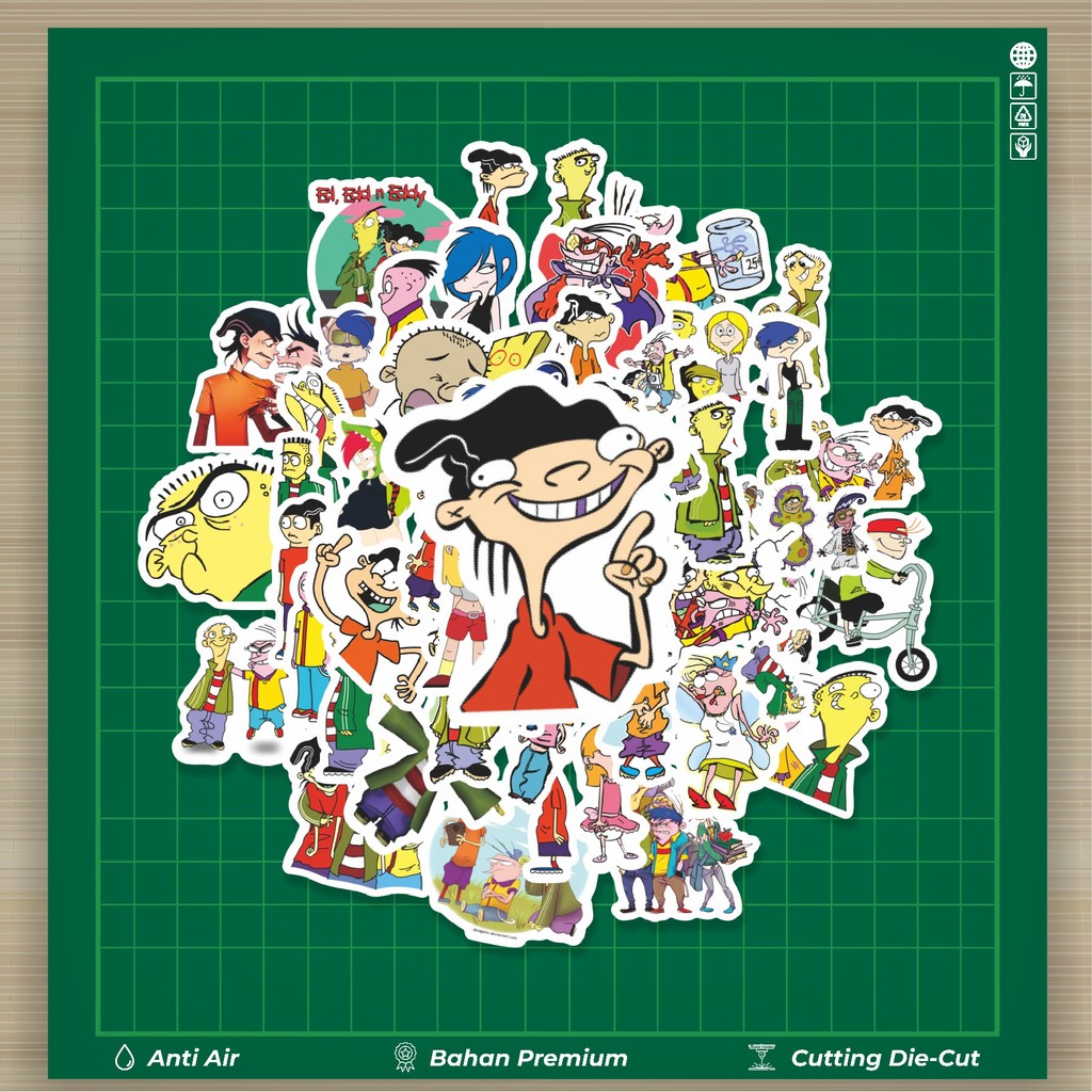 

HOT 50 PCS STIKER Sticker Kartun Ed, Edd n Eddy Stiker Stiker Fashion Cars Decal Dingin Kartu Album Custom Vinyl Anti Air- Sticker Aesthetic Buku Journal Koper Casing HP Tablet Laptop Helm Motor Botol Minum