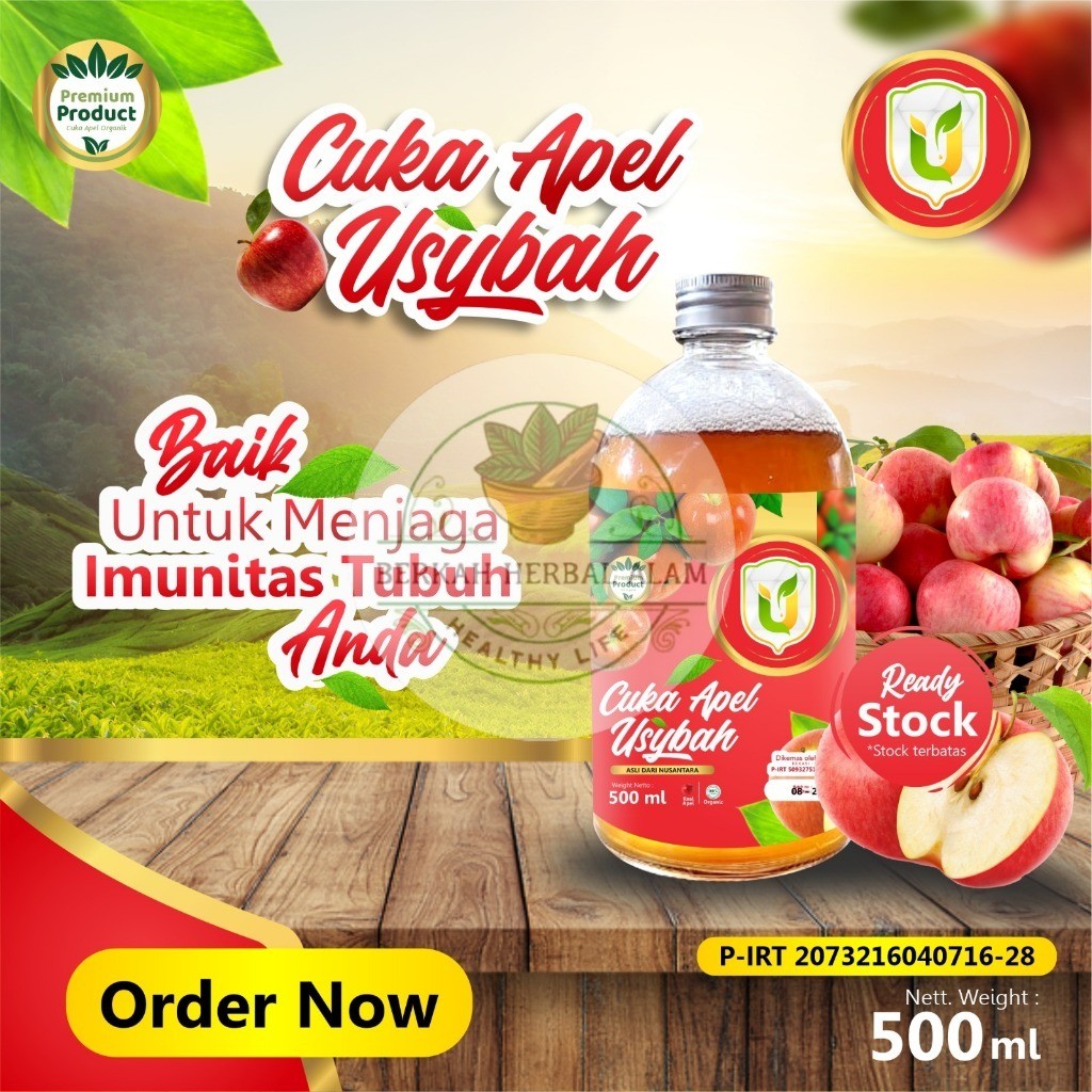 

Abbasy Herbal_Cuka Apel Usybah | Cuka Apel | Cuka | Apel | Ooriginal Produk Usybah