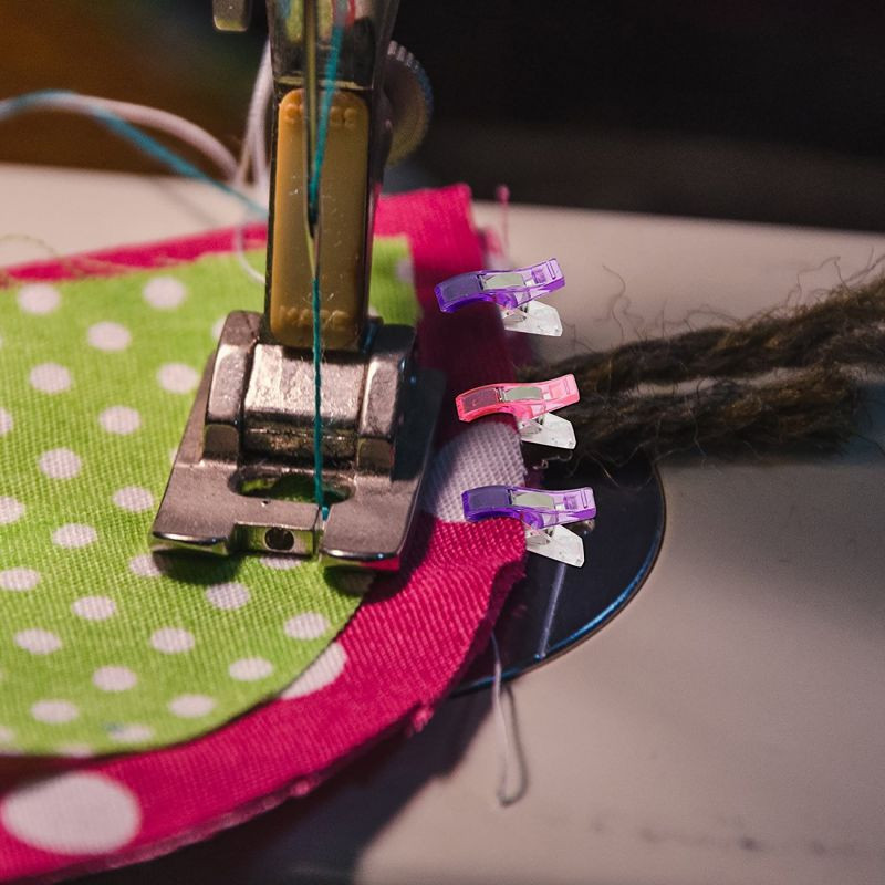 Kadung Tresno 50Pcs Penjepit Kain Jahit Penjepit Jahitan Wonder Clip Penjepit Kain Jahitan Untuk