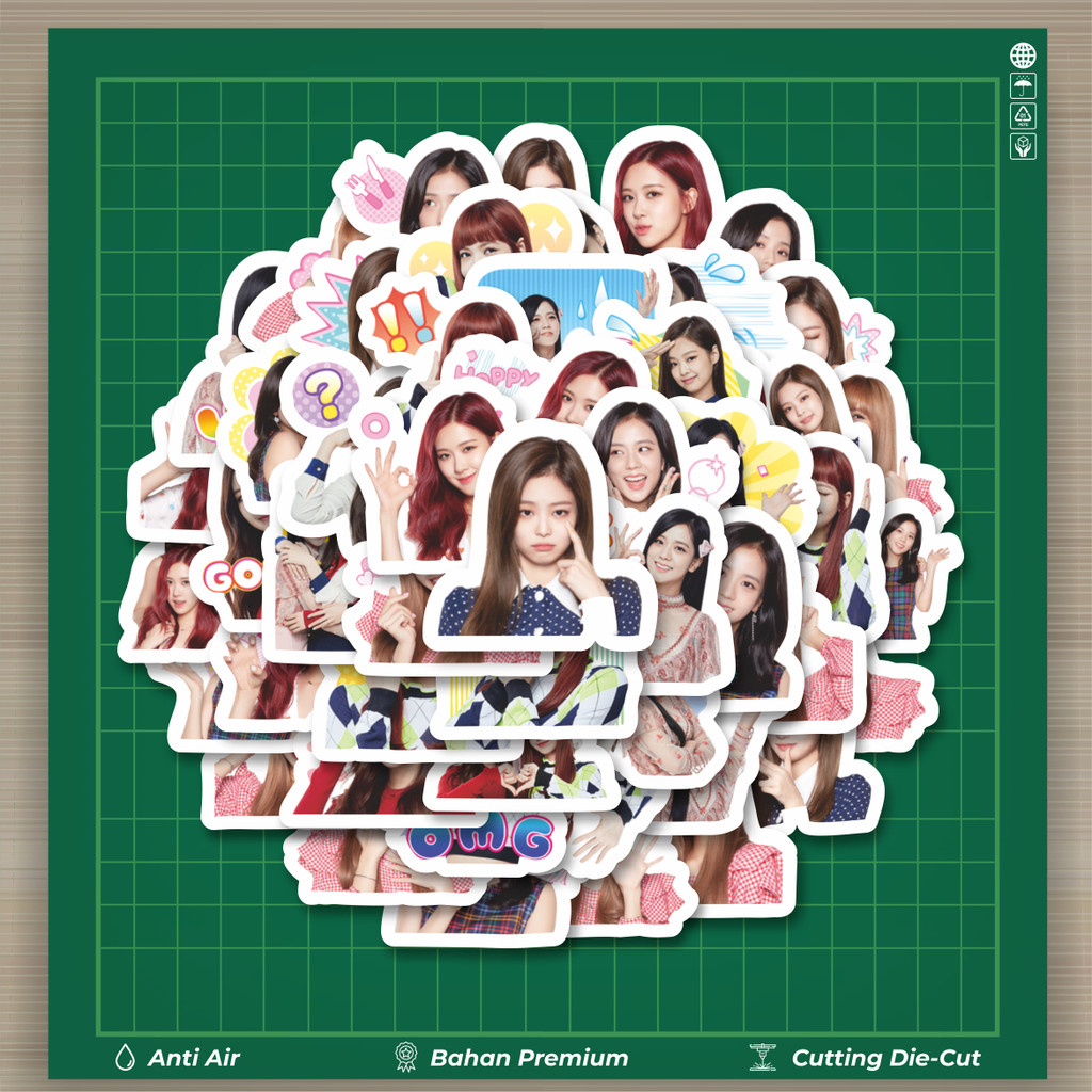 

HOT 50 PCS STIKER Stiker Girl Band Black Pink Stiker Fashion Cars Decal Dingin Kartu Album Custom Vinyl Anti Air- Sticker Aesthetic Buku Journal Koper Casing HP Tablet Laptop Helm Motor Botol Minum
