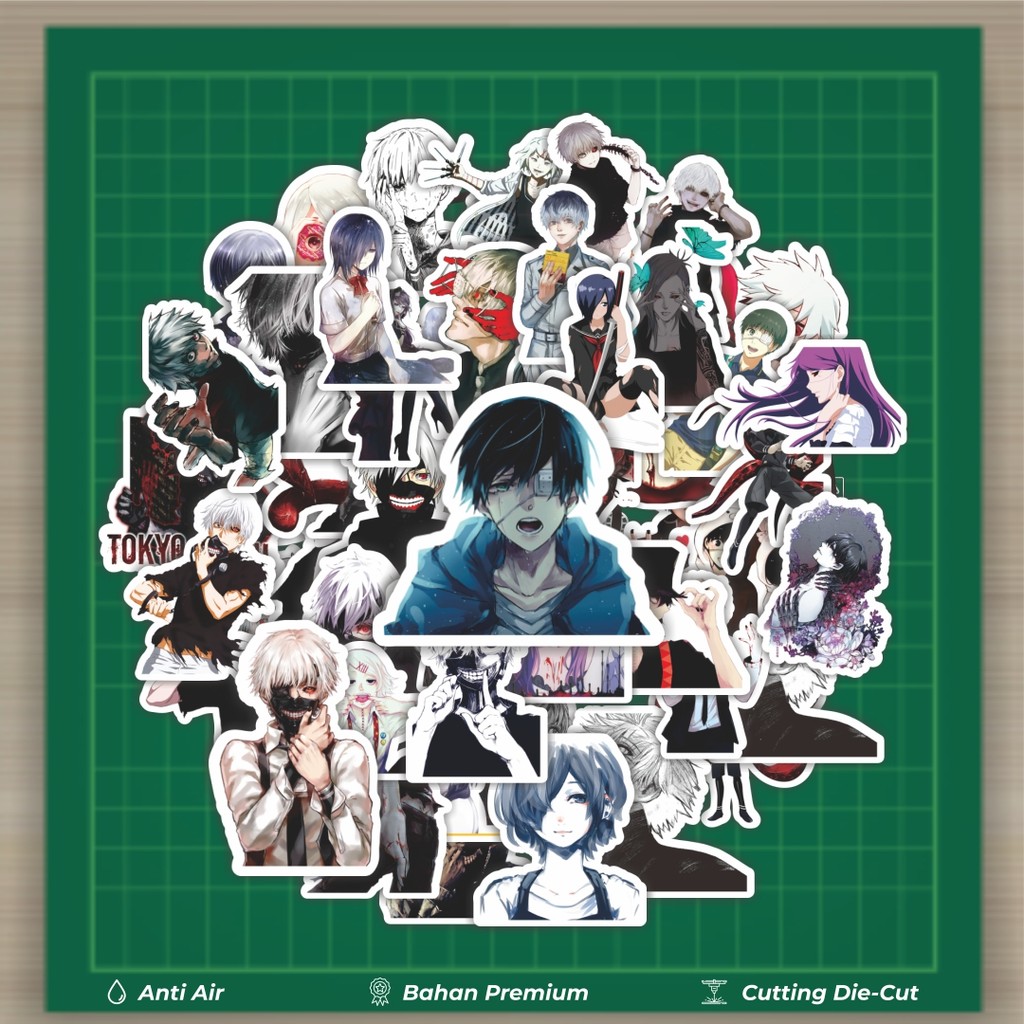 

HOT 50 PCS STIKER Stiker Anime Tokyo Ghoul Stiker Fashion Cars Decal Dingin Kartu Album Custom Vinyl Anti Air- Sticker Aesthetic Buku Journal Koper Casing HP Tablet Laptop Helm Motor Botol Minum