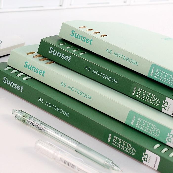 

Winzige Buku Binder A5 B5 Buku Lucu Lose Leaf Notebook Aesthetic Binder Kuliah Sekolah Notebook Stationery & Refill Kertas Paper - B5 - Mint