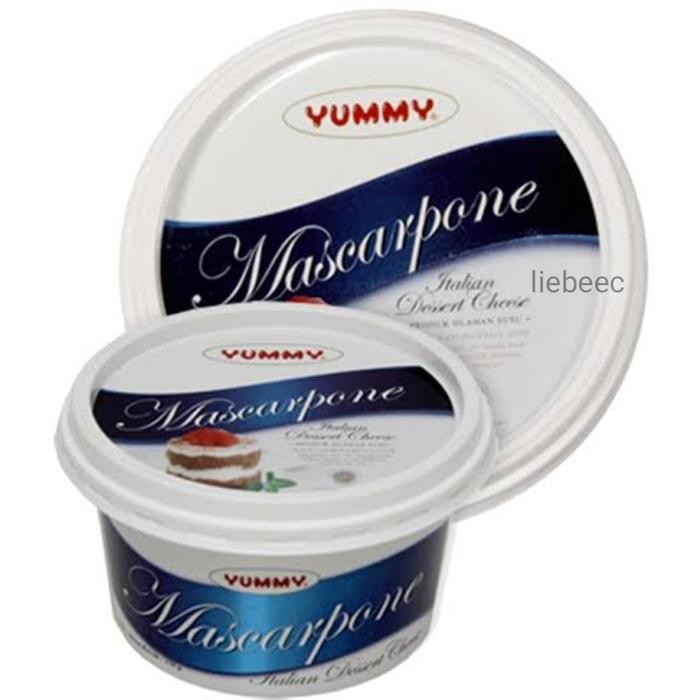 

[PROMO EXP TERBARU] Yummy Mascarpone Cheese 250gr / Keju Mascarpone 250 gr Bergaransi Terlaris