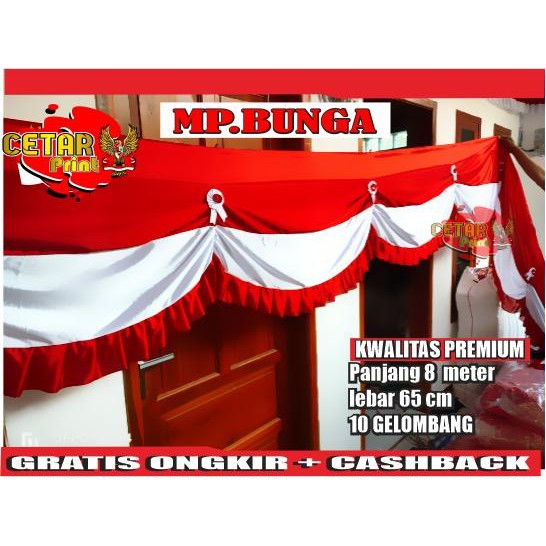 

umbul umbul gelombang motif lidah - MP.BUNGA