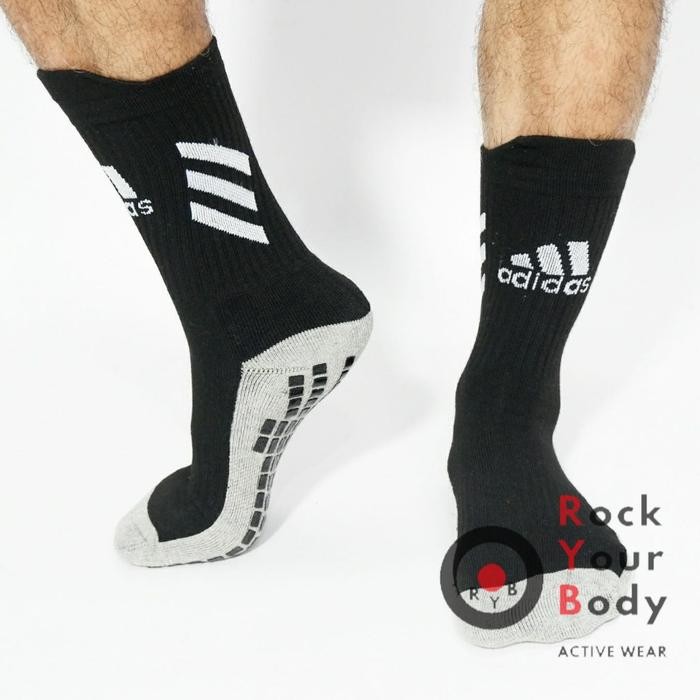 [New]Promo Kaos Kaki Futsal Anti Slip Pendek ADIDAS AIREZZ GRIP Ori bola soccer - Black