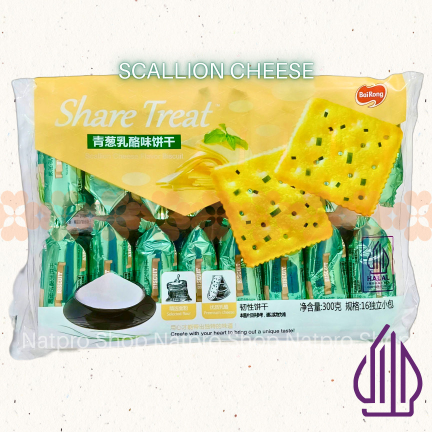 

[Bairong] Share Treat Scallion Cheese Flavor Biscuit – Biskuit Daun Bawang & Keju | Snack Impor Gurih Renyah HALAL