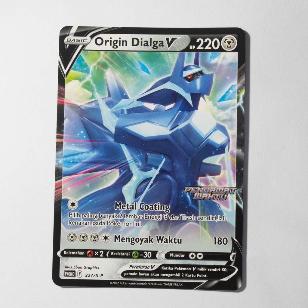 Origin Dialga V RR 327/S-P PROMO Kartu Pokemon TCG Original Indonesia