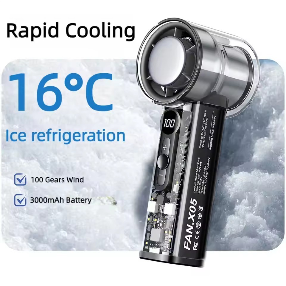 High-speed kipas 100 Gear Wind kipas angin Digital Display Adjustable Turbo kipas 18000RPM