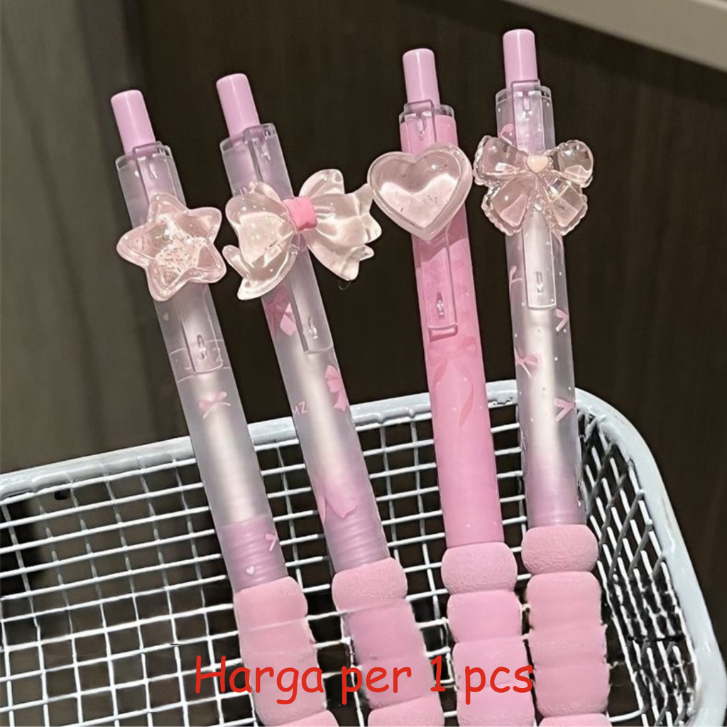 

[doodledreams] Pulpen Love Pita Lucu 1 PCS / Cute Pen / Bolpen Tinta Lucu / Alat Tulis Sekolah