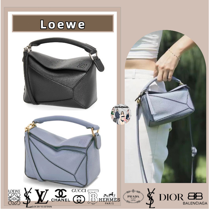 Seri Loewe / Puzzle / Mini / Klasik / Sapi / Tali Bahu / Tas Tangan / Tas Crossbody yang Dapat Dilep