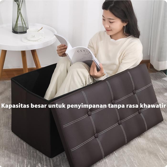 sofa Storage box  kursi box penyimpanan dapat dilipat kursi organizer box Sofa Kotak Penyimpanan Ser