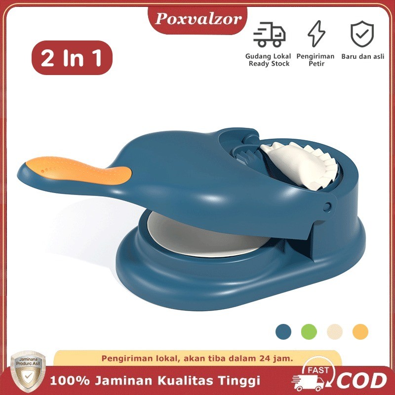 Poxvalzor 2 In 1 Cetakan Pastel Homemade Multifungsi Alat Cetakan Pangsit Press Manual