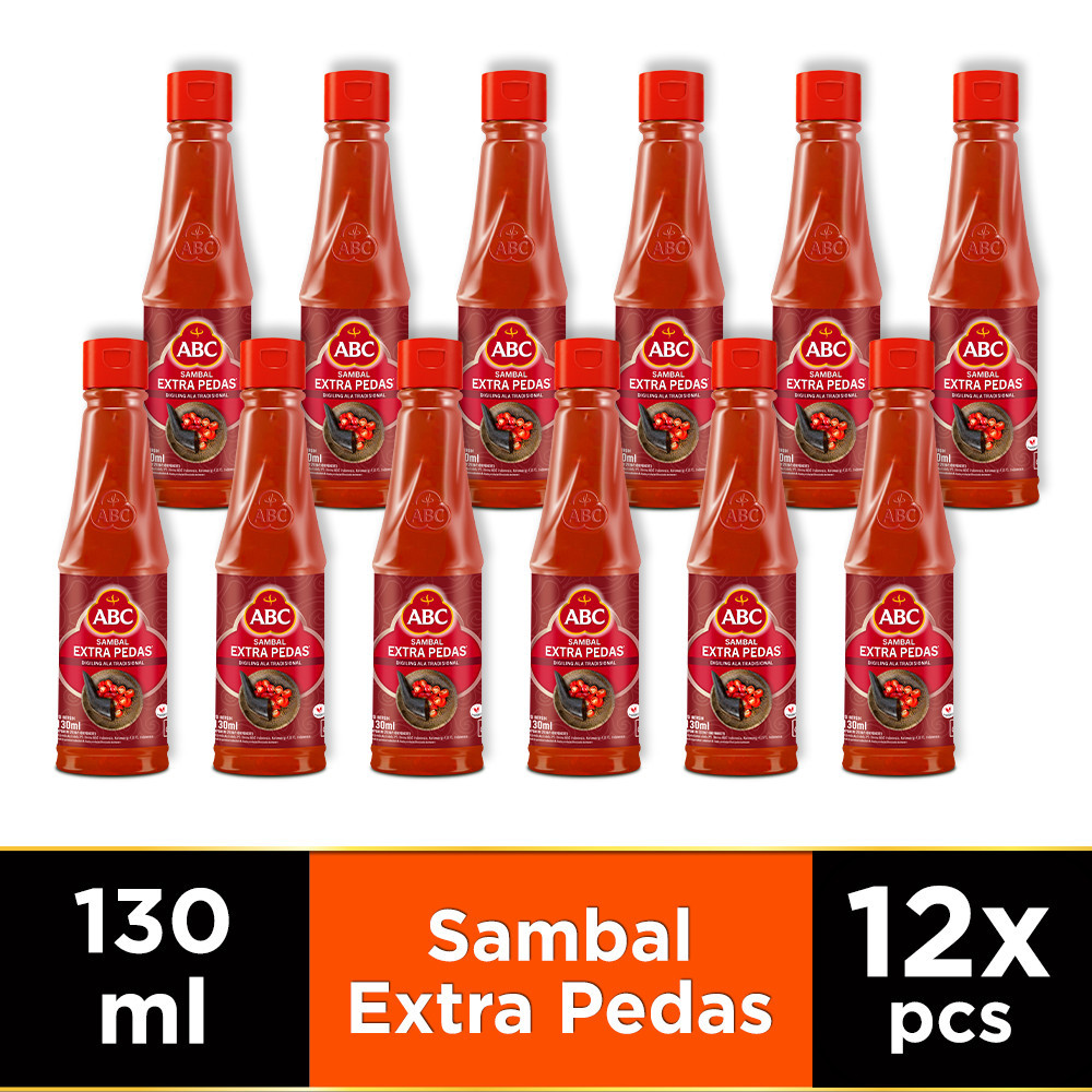 

ABC Saus Sambal Extra Pedas 130 ml - Multipack 24 pcs