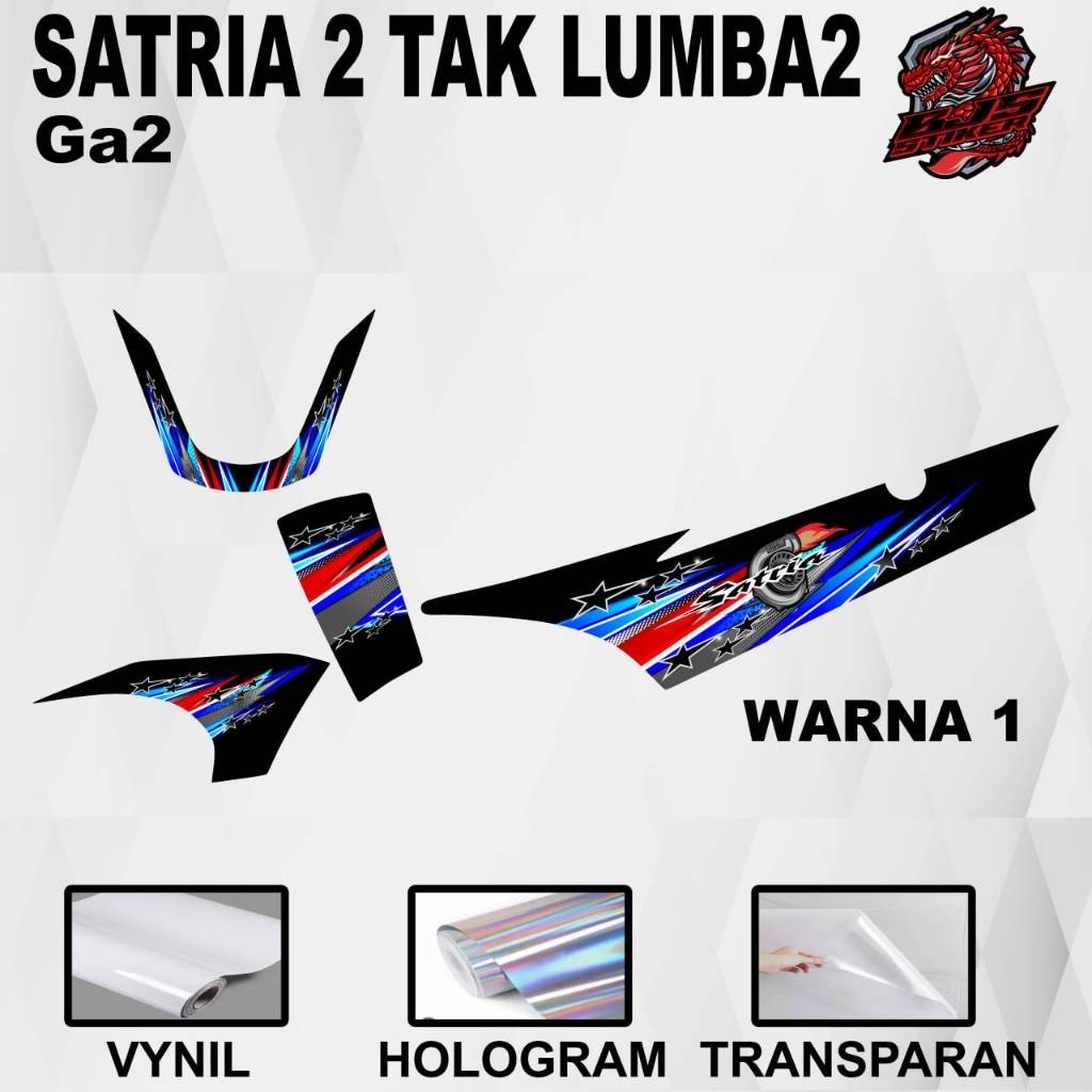 Striping Suzuki Satria 2tak Satria Lumba - Decal Striping Suzuki Satria 2tak Satria Lumba GA2