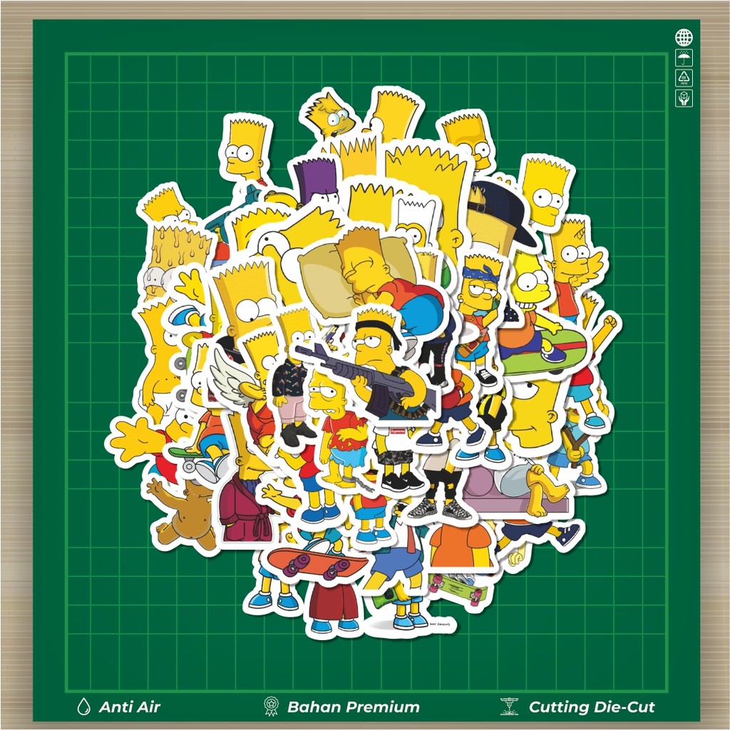 

HOT 50 PCS STIKER The Simpson Series Homer 2 Fashion Cars Decal Dingin Kartu Album Custom Vinyl Anti Air- Sticker Aesthetic Buku Journal Koper Casing HP Tablet Laptop Helm Motor Botol Minum