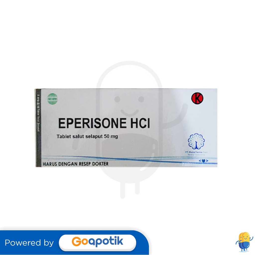 Eperisone Mulia 50 Mg Box 50 Tablet