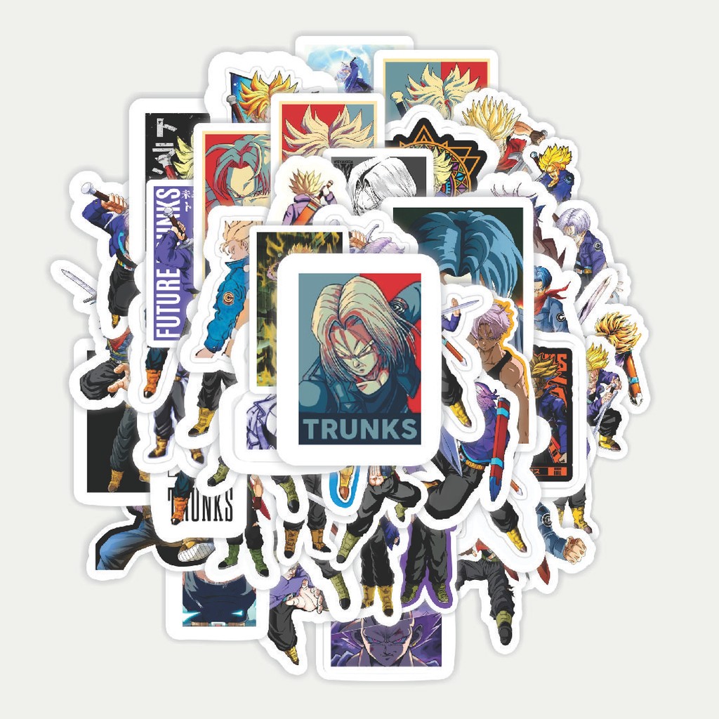

Sticker Pack Stiker Anime Trunks | Sticker TUMBLR | Stiker LAPTOP KOPER HELM
