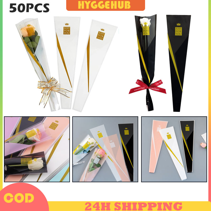 

Plastik Untuk Bunga Bisa Tangkai Kertas Pembungkus Buket Satu Bunga Mawar/Plastik Bunga Satuan