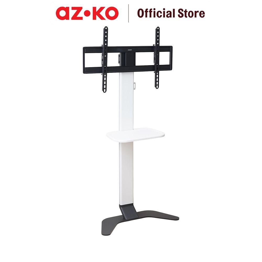 AZKO Krisbow 37-86 inci Bracket Tv Standing Super Slim - Putih/Hitam Tv Stand Berdiri Penyangga Tv M