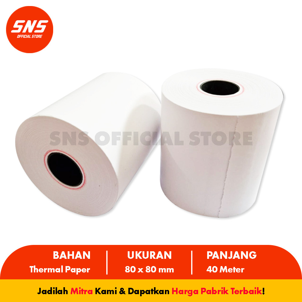 

Kertas Thermal Struk 80x80mm MITRA PACKING INDONESIA (MPI)
