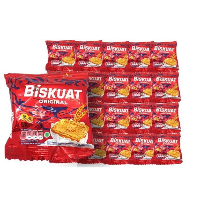 

Biskuit Biskuat ( isi 20 pcs @9gr & isi 10 pcs @34gr )