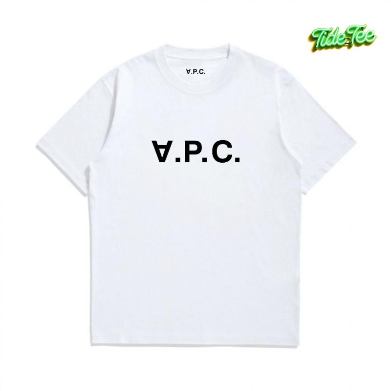 Fashion Reguler Fi Tshirt Kaos Bahan Katun TC Sablon Digital Kaos APC Tshirt VPC Blanc White Unisex 