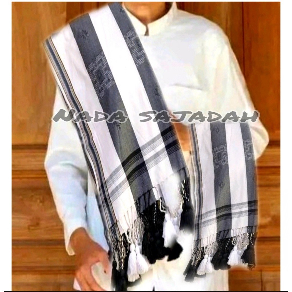 sorban wadimor BLACK&WHITE/ sorban sholat /sorban bagus /sorban wadimor subaiyah exlusive kusus hita