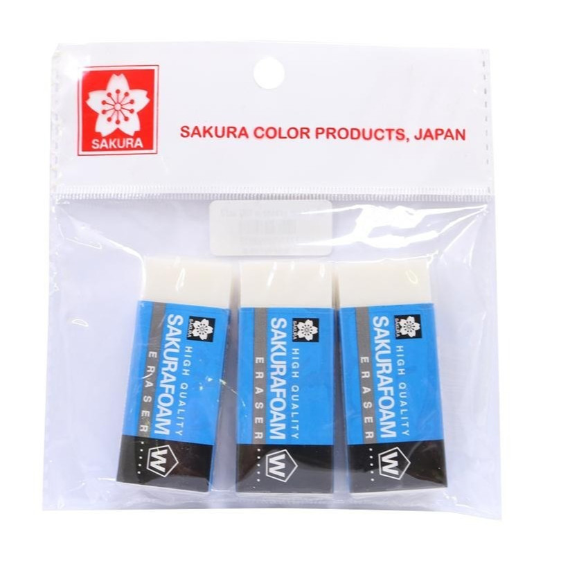 

Gramedia Surabaya - PENGHAPUS / ERASER SAKURA FOAM XRFW100-3 ISI 3