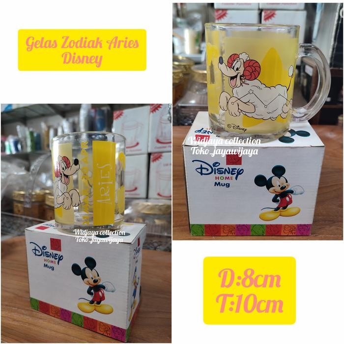 gelas zodiak+tutup/gelas keramik - Aries