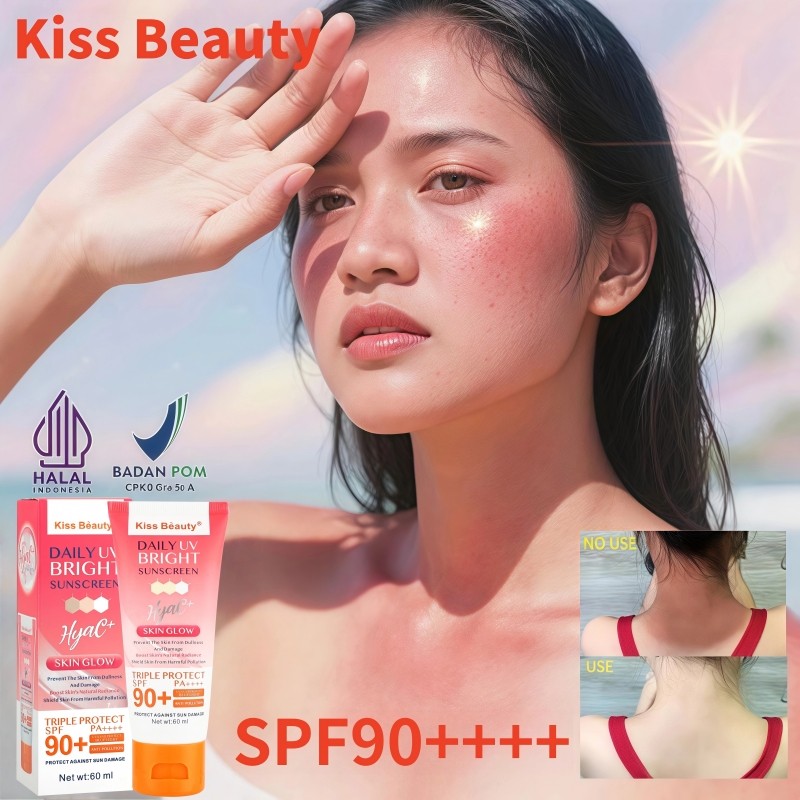Kiss Beauty Sunscreen untuk Wajah Sunscreen untuk Tubuh Sunscreen untuk Pelembab Matahari dan Tabir 