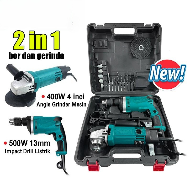MURAH makita 13mm bor dan gerinda mesin bor listrik bor gerinda paket bor dan gerinda mesin gerinda 