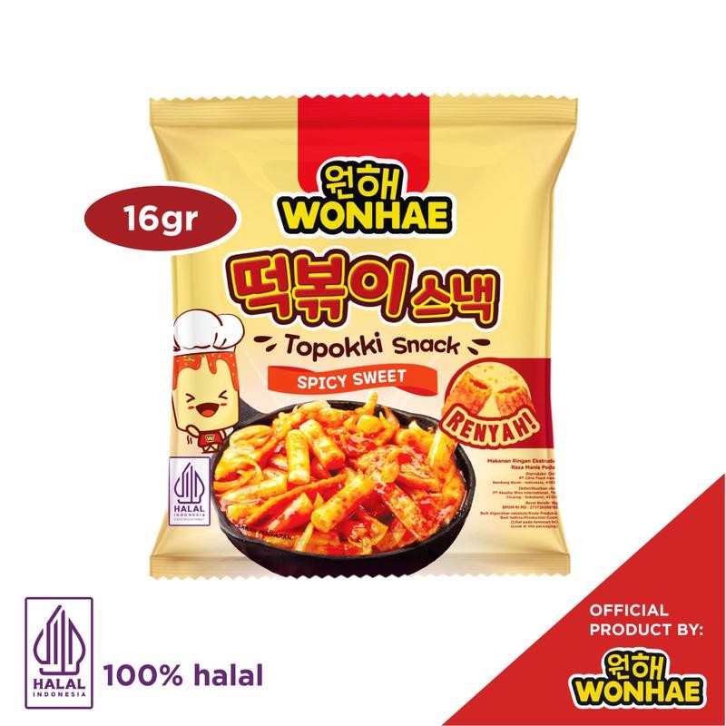 

Mujigae by Wonhae Topokki Snack Sweet & Spicy 16 gr enak,lezat