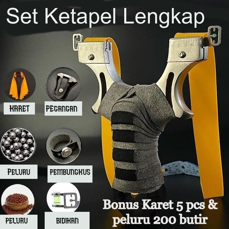 COD | Set Ketapel Berburu Lengkap Material Logam
