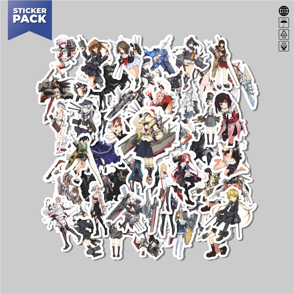 

[100PCS]Stiker Pack Stiker Anime Game Series Kantai Collection Character 2 Aesthetic Vinyl Anti Air Dekorasi Sticker Laptop Buku Journal Koper Helm Casing HP Gitar Helm Skateboard