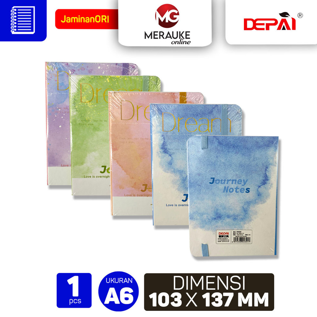 

DEPAI Notebook Tali A6 6000 24 Buku Catatan Aesthetic Buku Agenda